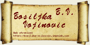 Bosiljka Vojinović vizit kartica
